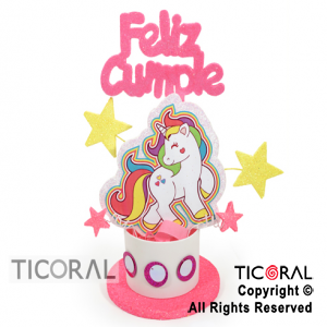 ADORNO TAMBOR UNICORNIO FIGURA F/C TELGO x 1